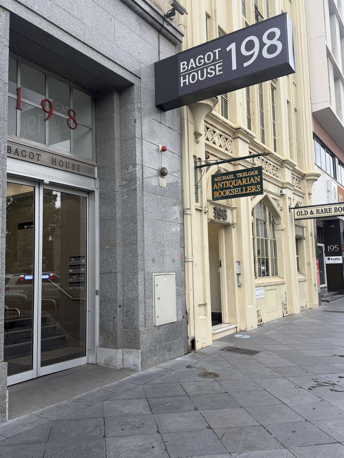 Bagot House entrance on North Terrace